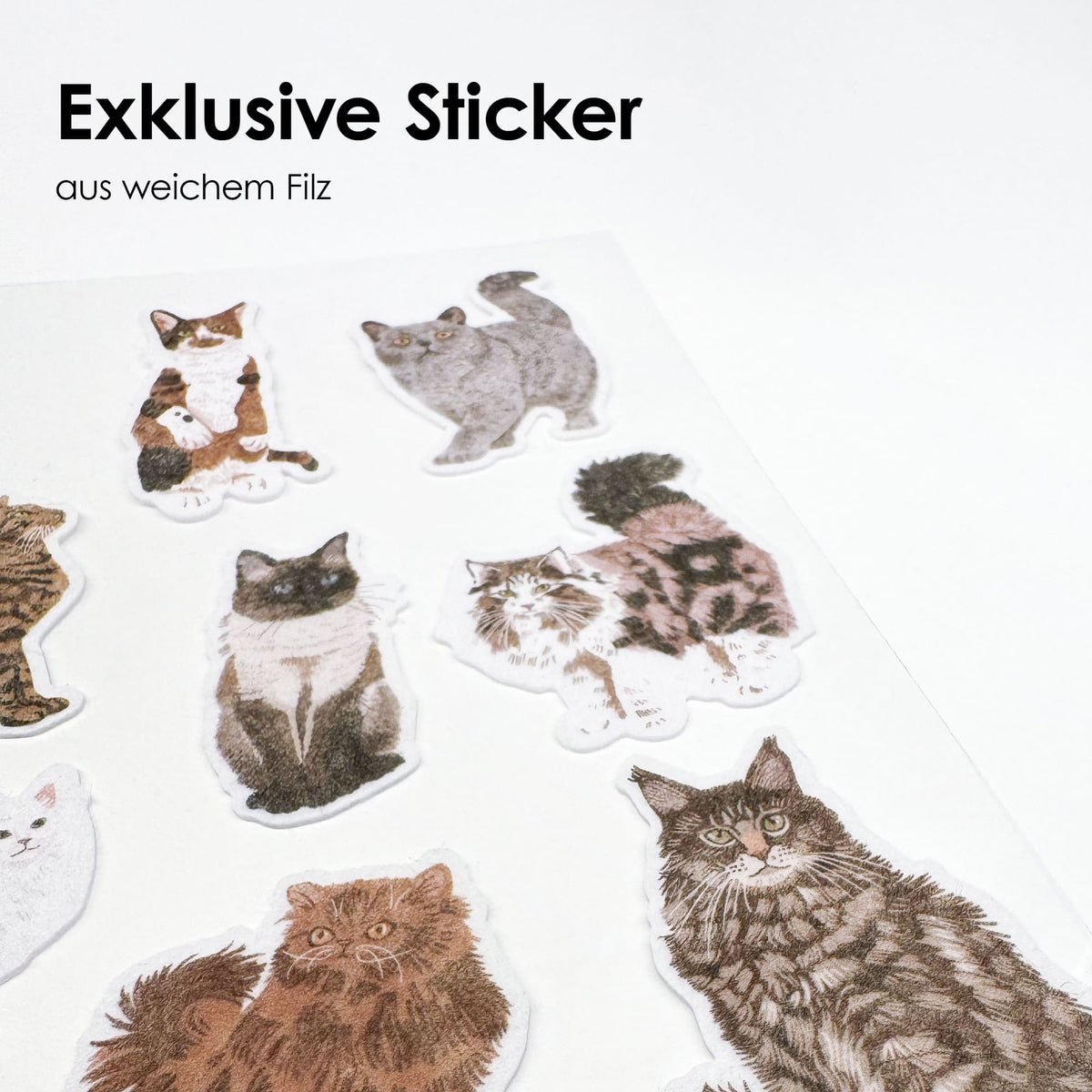 STICKY CATS vilten stickers