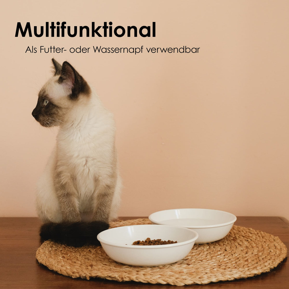 BOWL Melamine Kattenbakje | Set van 2