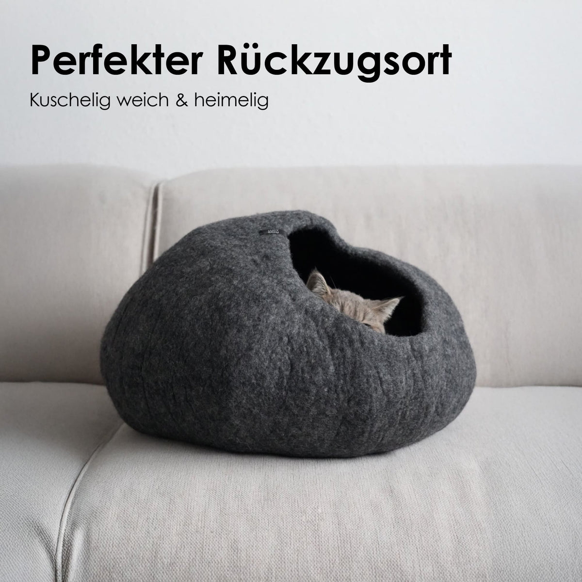 PEBBLE cuccia di feltro per gatti