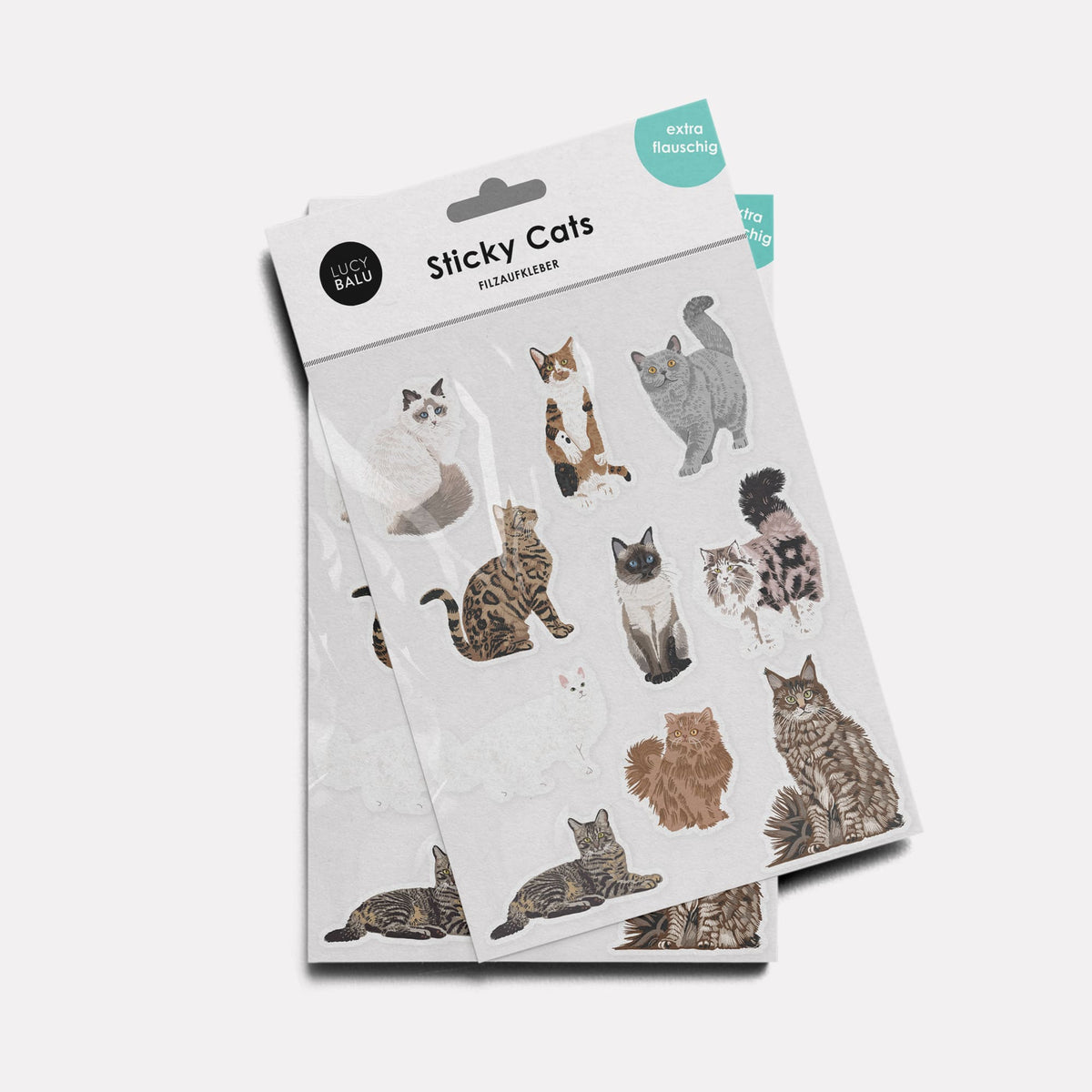 STICKY CATS vilten stickers