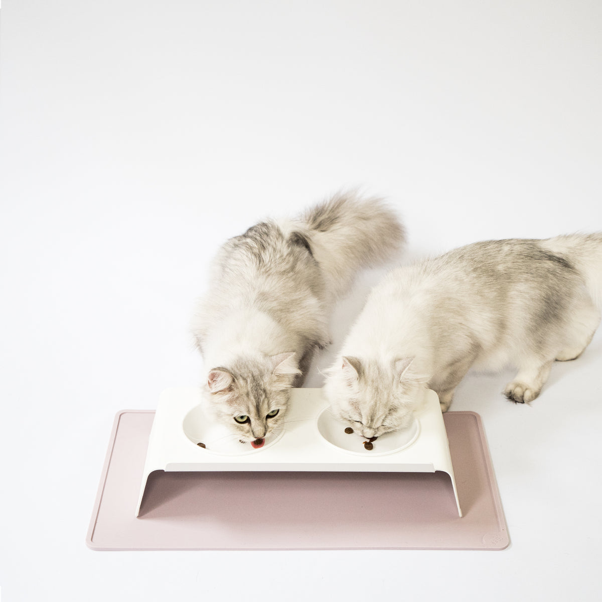 SQUARE Katzen Napfunterlage aus Silikon | rechteckig